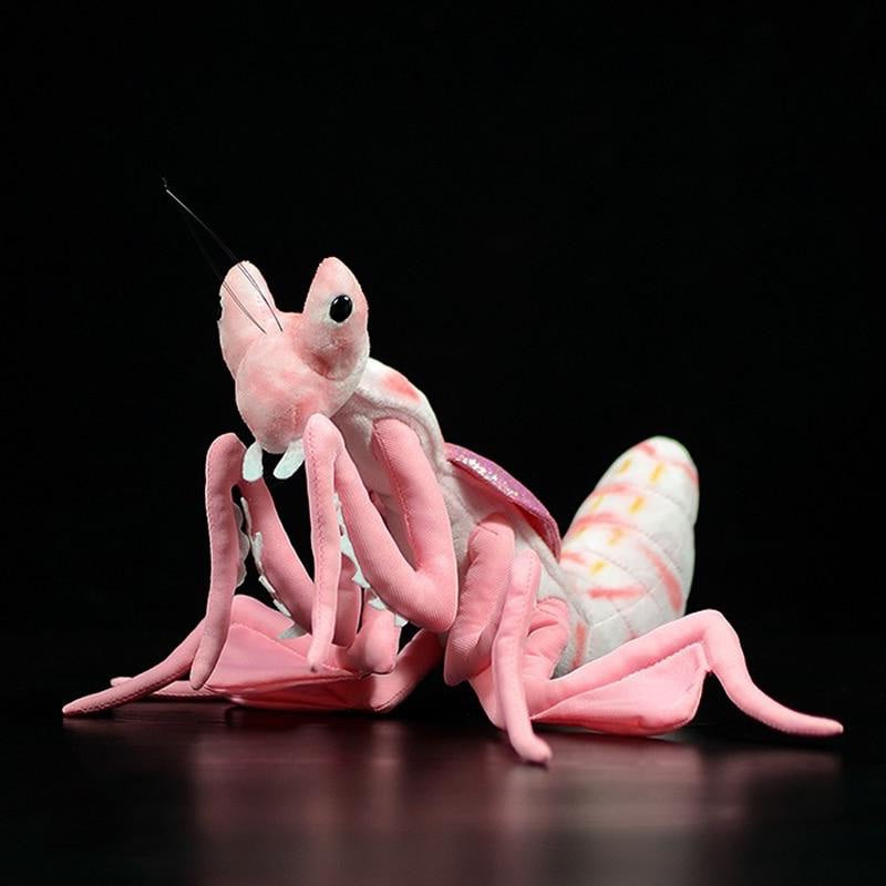 粉色兰花螳螂毛绒毛绒玩具