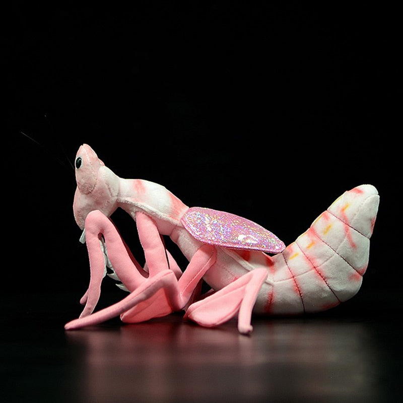 粉色兰花螳螂毛绒毛绒玩具