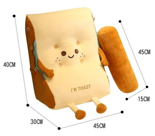 Polštářek na toastový chléb Měkká plyšová hračka