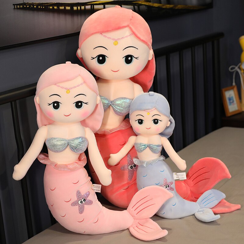 Jucărie de plus umplută moale Big Beautiful Mermaid
