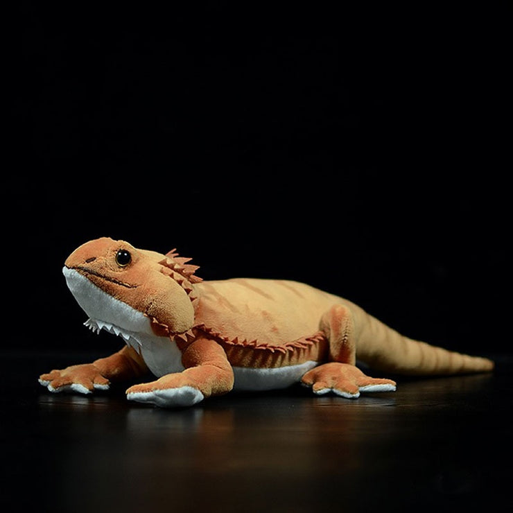 Plush toy of a bearded dragon