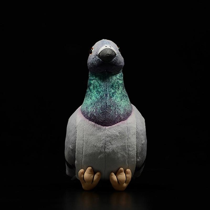 Brinquedo de pelúcia macio de pelúcia de pássaro pombo realista