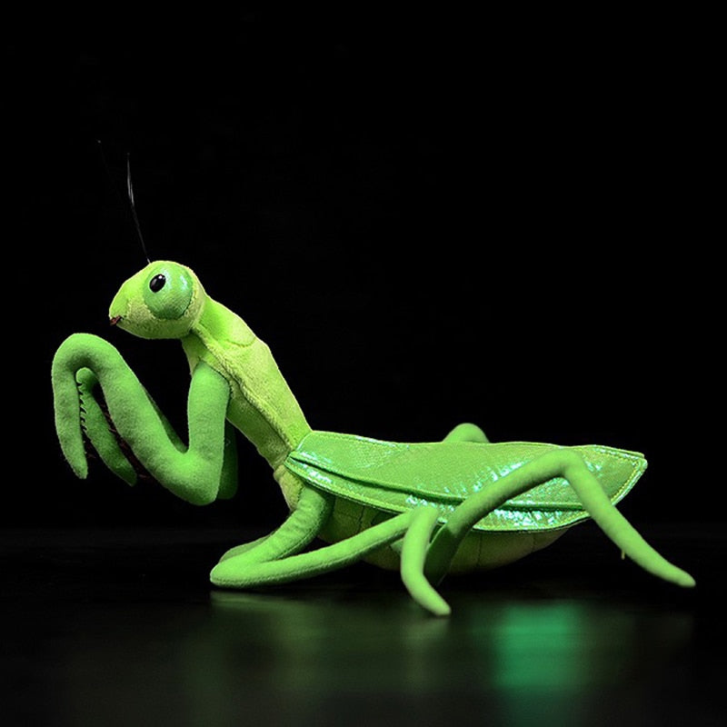 Jucărie de pluș moale de mantis chinezesc verde