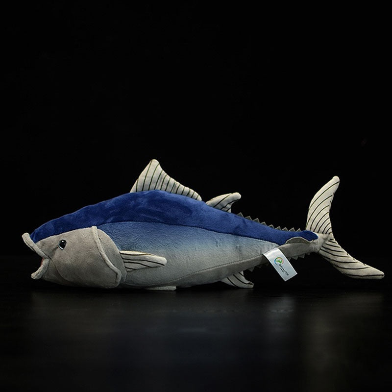 צעצוע קטיפה ממולא רך דג טונה כחולת סנפיר