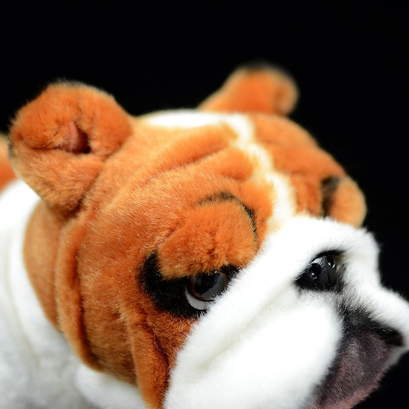 Jucărie de pluș moale de cățeluș Bulldog Britanic