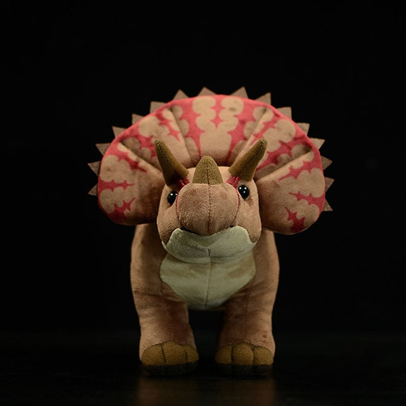 Lebensechter Triceratops-Dinosaurier, weiches Plüschtier