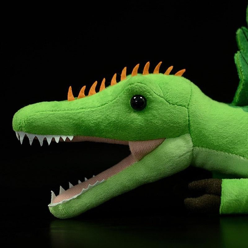 Měkká plyšová hračka Spinosaurus jako živá