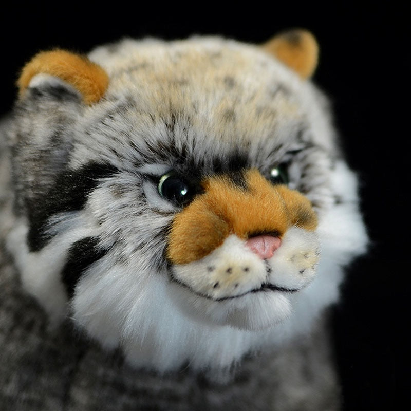 Brinquedo de pelúcia macio de pelúcia de gato da estepe realista de Pallas