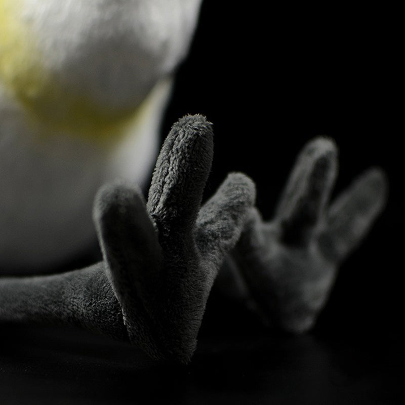 Měkká vycpaná plyšová hračka Ptáček kolpík s černou tváří