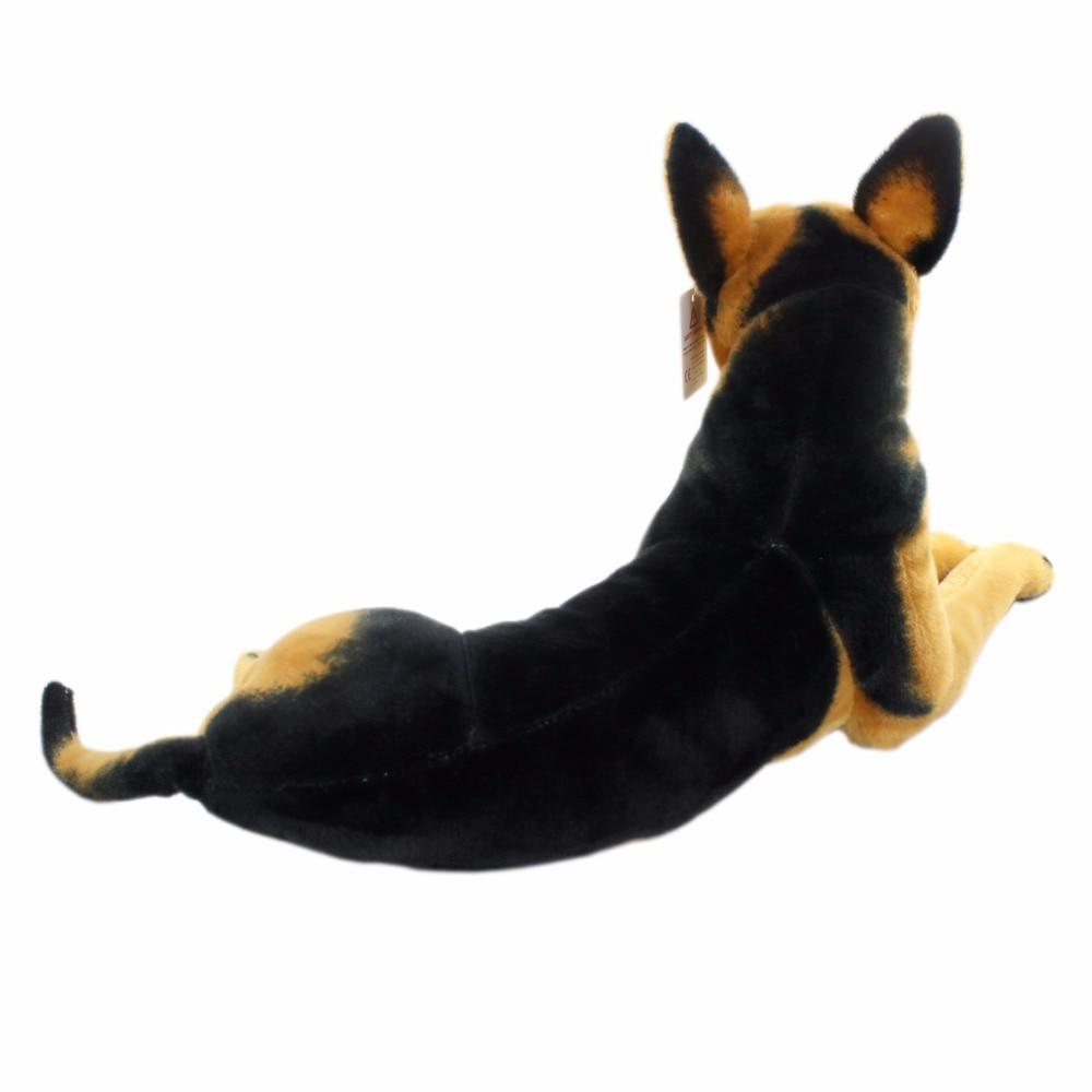 Brinquedo de pelúcia macio de pelúcia para cão pastor alemão