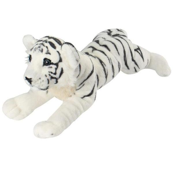 Vit Tiger Cub mjuk plyschleksak