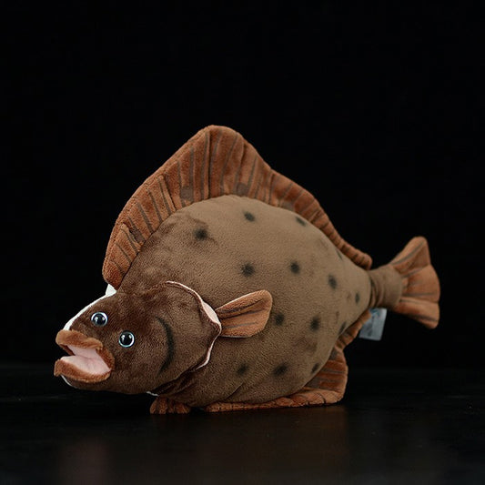 Platýs Flaunder Flat Fish Měkká plyšová hračka