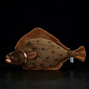 Flounder Flat Fish Soft Stuffed Plush Toy