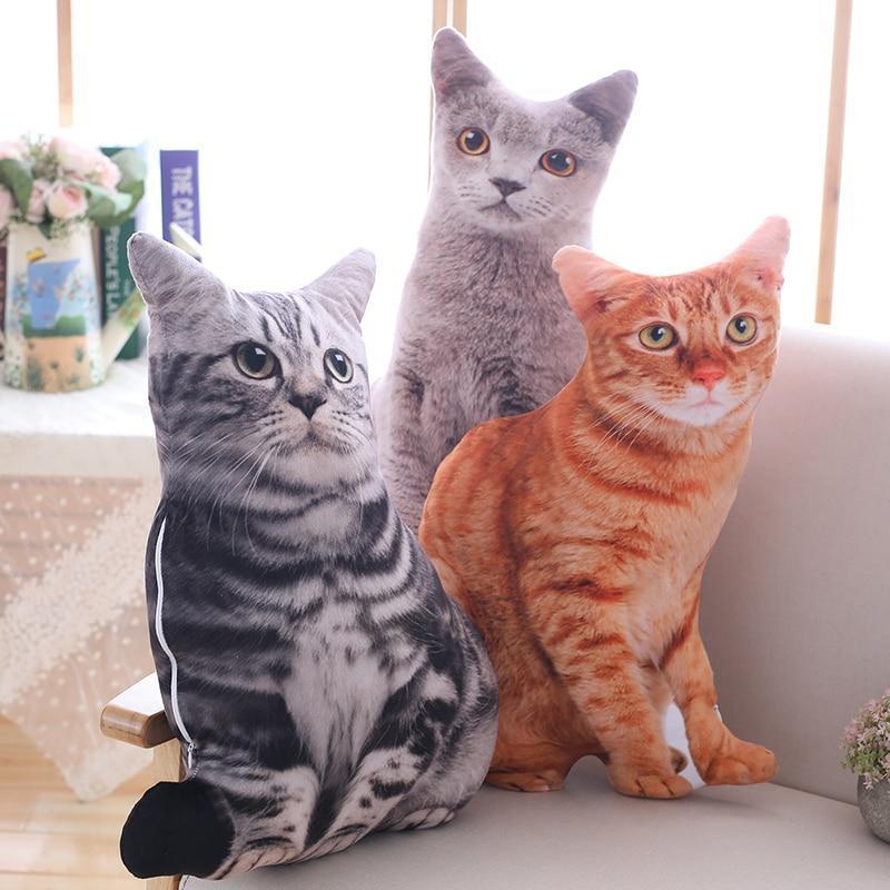 Travesseiro de pelúcia macio para gatos