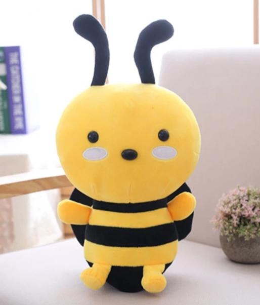 Jucărie de pluș moale de albină
