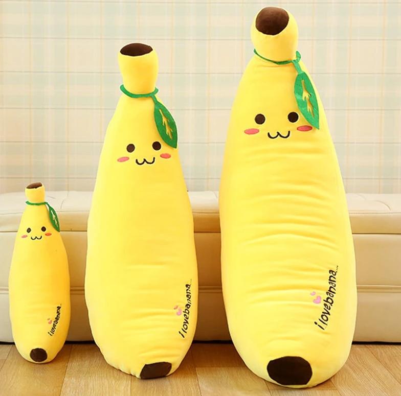 Jucărie drăguță cu pernă de pluș umplută cu banane