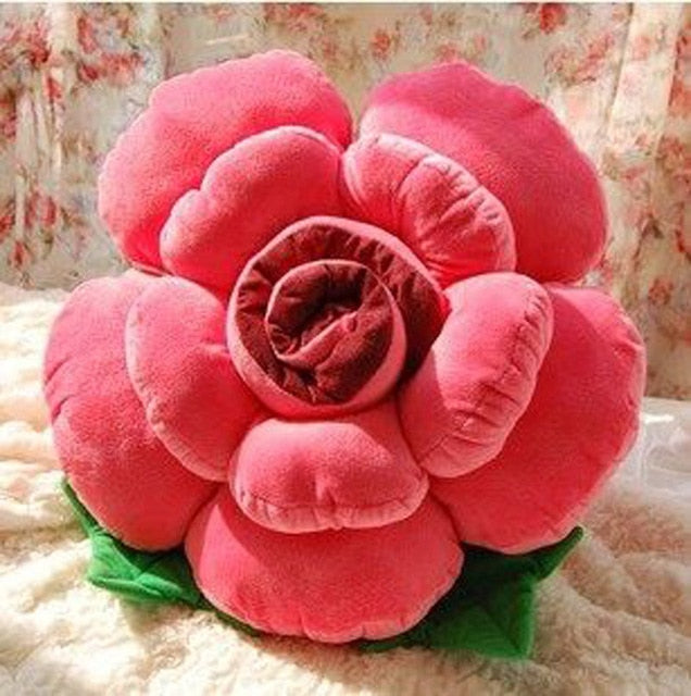 Cuscino per cuscino in peluche ripieno di fiori