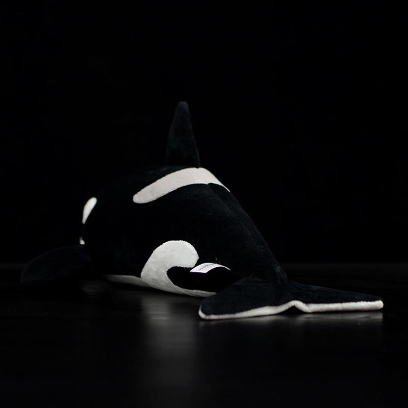 Baleia assassina orca pelúcia de pelúcia macia