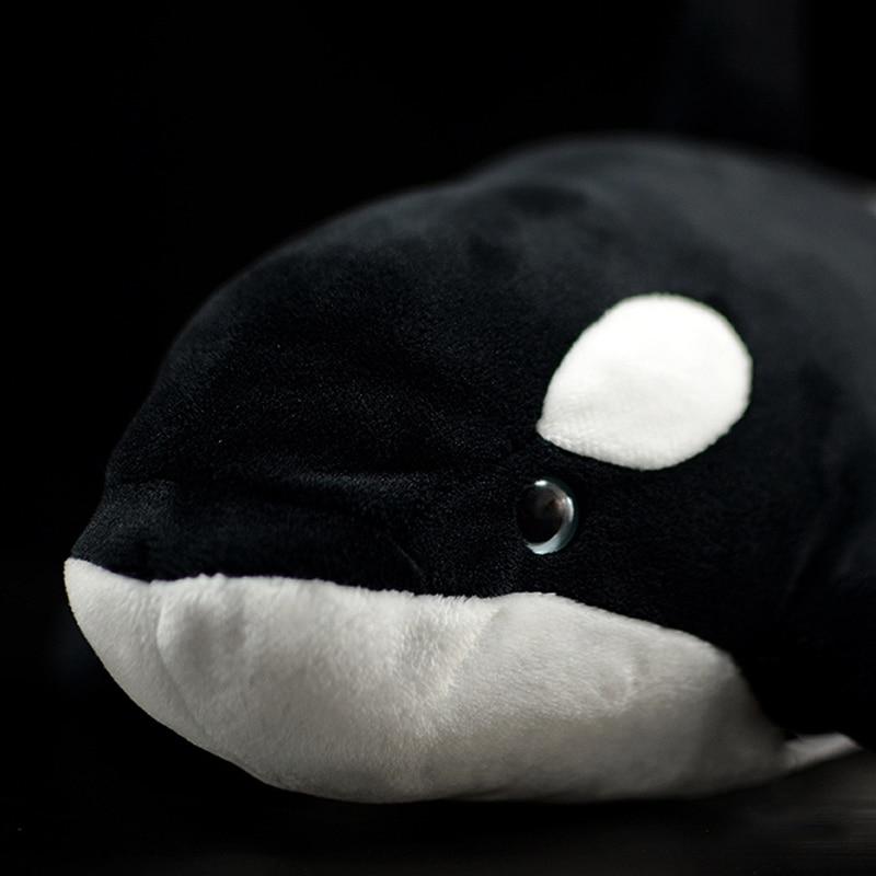 Baleia assassina orca pelúcia de pelúcia macia