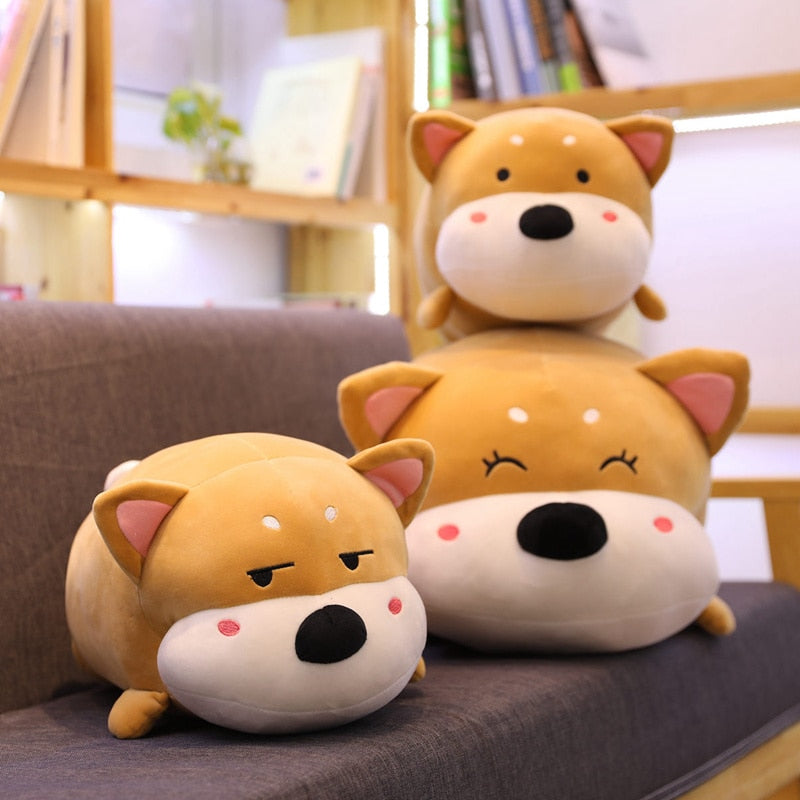שומן Shiba Inu כלב רך ממולא כרית קטיפה צעצוע