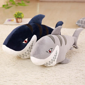 Smiley-Hai, weich gefülltes Plüsch-Kissenspielzeug