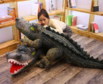 Brinquedo de pelúcia macio de crocodilo jacaré