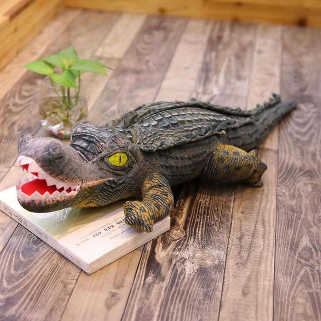 Brinquedo de pelúcia macio de crocodilo jacaré