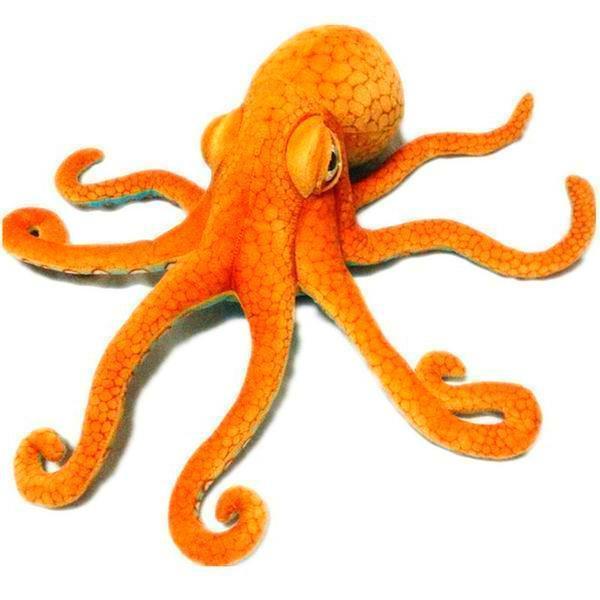 Orange Octopus Soft Stuffed Plush Toy